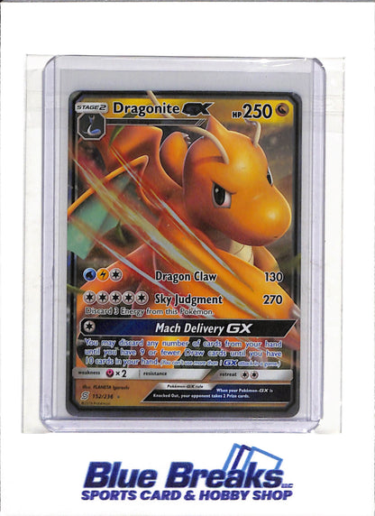 2019 Pokemon - Unified Minds - Illustration Rare Foil - Dragonite GX - #152/236 - drop