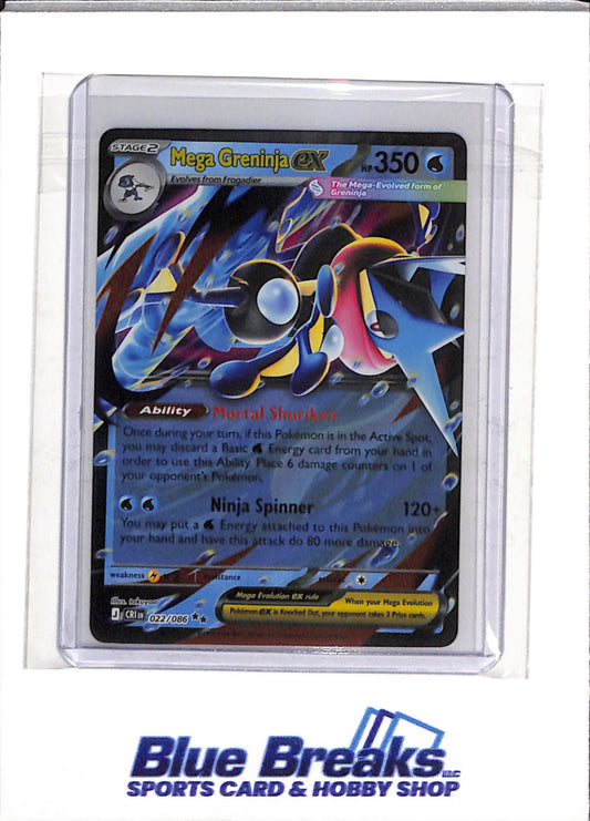 2026 Pokemon - Chaos Rising - Special Illustration Foil - Mega Greninja ex - #022/086 - drop