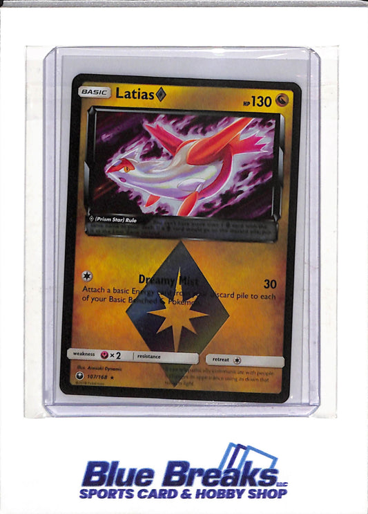 2018 Pokemon - Celestial Storm - Illustration Holo - Latias - #107/168 - drop
