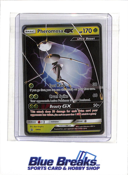 2017 Pokemon - SM Black Star Promo - Illustration Holo - Pheromosa GX - #SM66 - drop