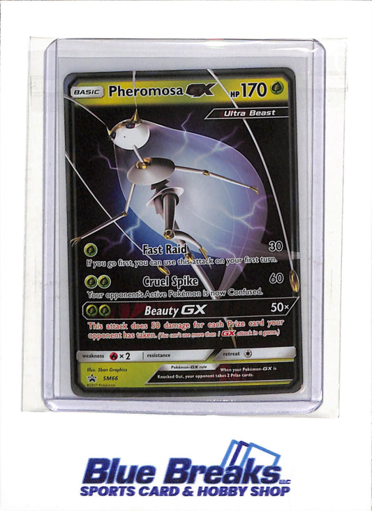 2017 Pokemon - SM Black Star Promo - Illustration Holo - Pheromosa GX - #SM66 - drop