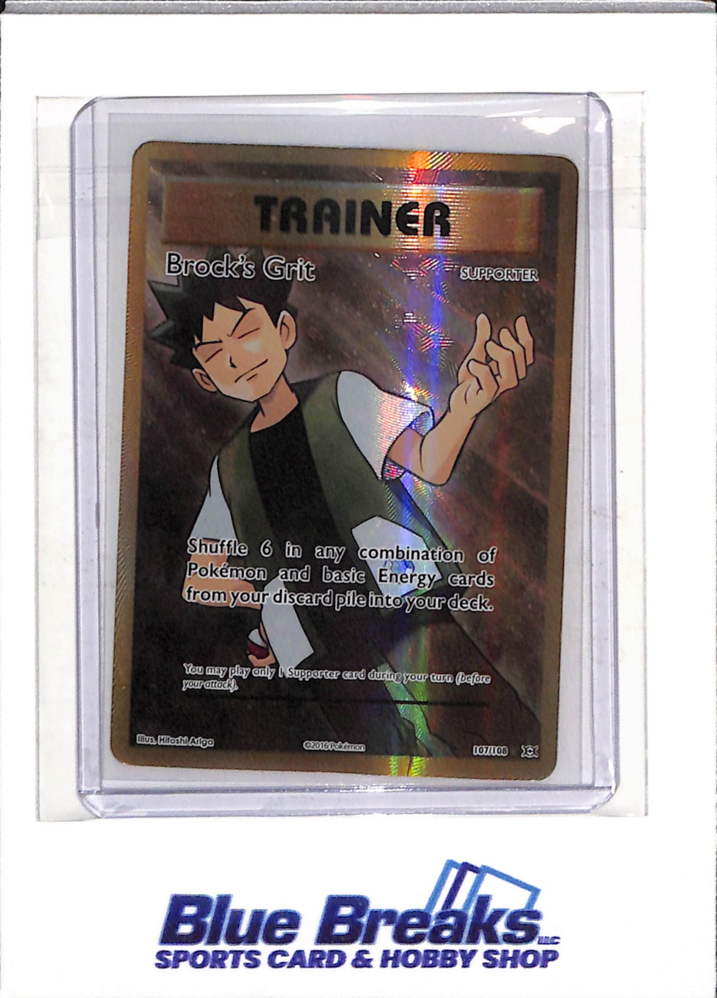 2016 Pokemon - Evolutions - Illustration Foil - Trainer - Brock's Gift - #107/108 - drop
