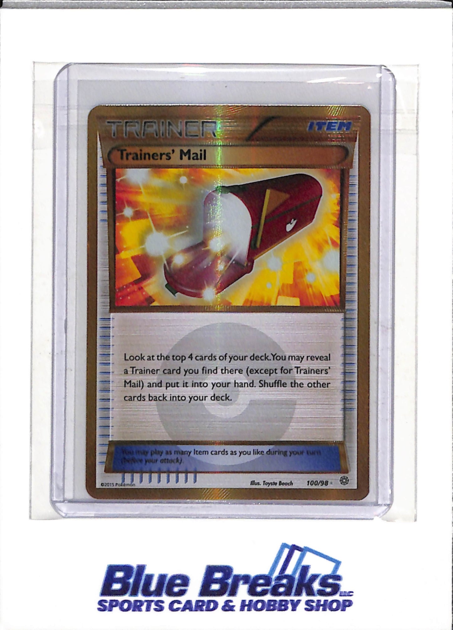 2015 Pokemon - Ancient Origins - Special Illustration Foil - Trainer - #100/98 - drop