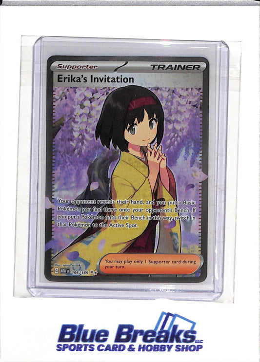 2023 Pokemon - 151 - Illustration Foil - Erika's Invitation - #196/165 - drop