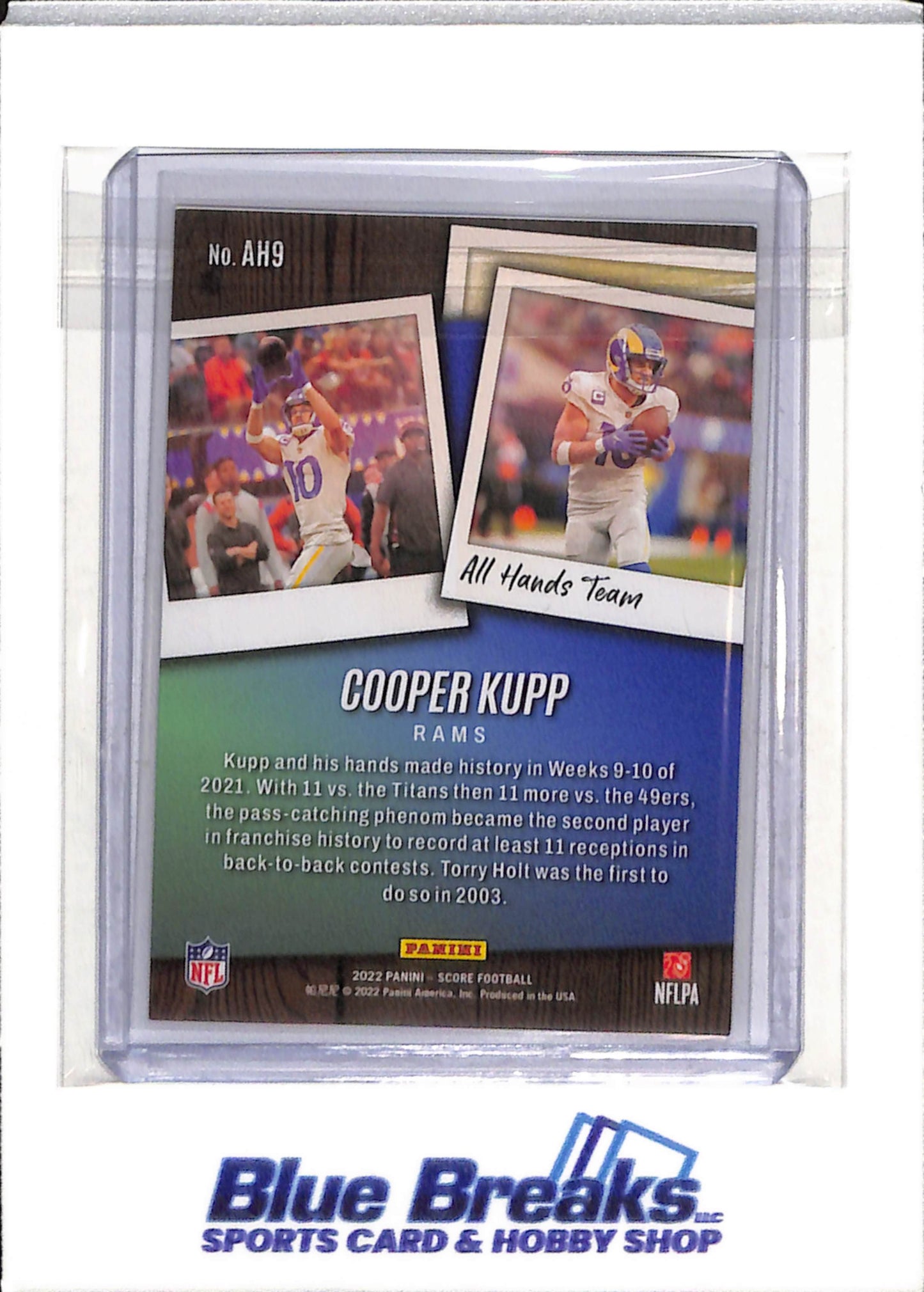 2022 Panini - Score - All Hands Team - Cooper Kupp - #AH9 - Football - Rams - drop