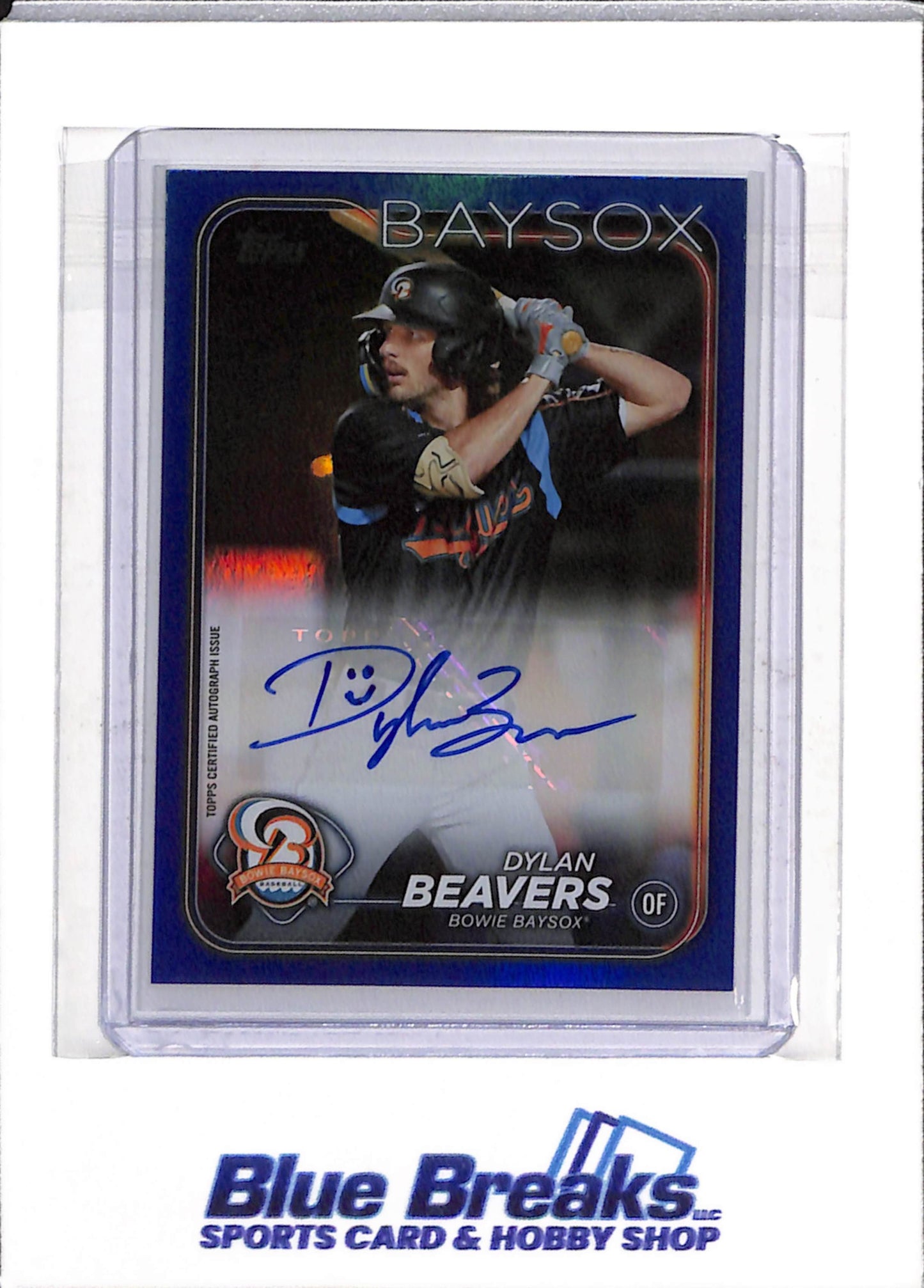 2024 Topps - Pro Debut - Blue Border - Dylan Beavers - 109/150 - #PD-156 - Baseball - Baysox - drop