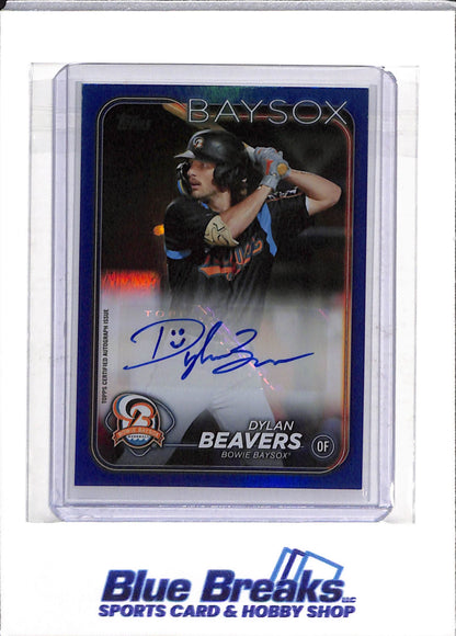 2024 Topps - Pro Debut - Blue Border - Dylan Beavers - 109/150 - #PD-156 - Baseball - Baysox - drop