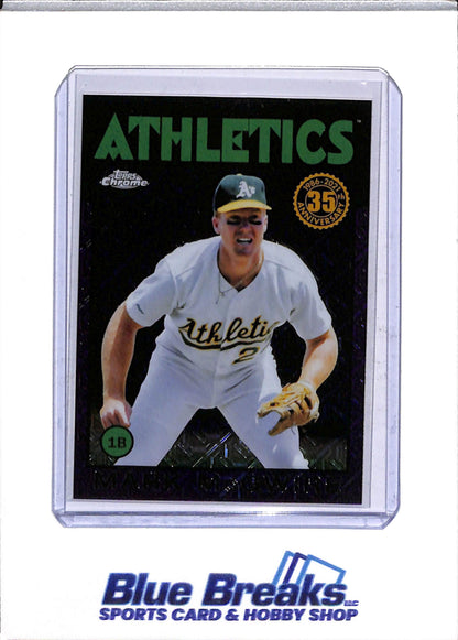 2021 Topps - Chrome - Purple Mojo - Mark McGwire - 61/75 - #86C-20 - Baseball - Athletics