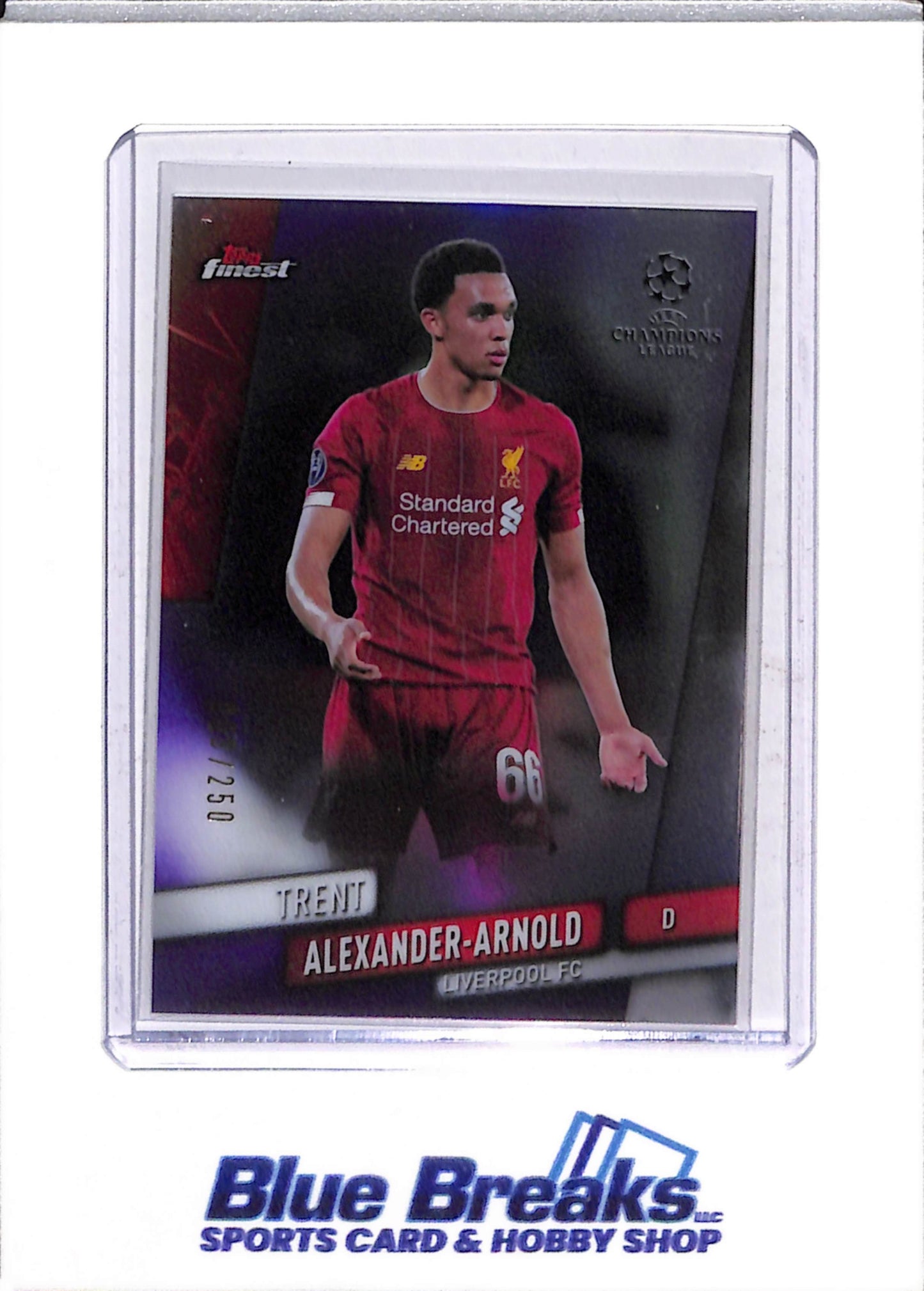 2020 Topps Finest Champions League Trent Alexander-Arnold 3/250 #63 Liverpool FC