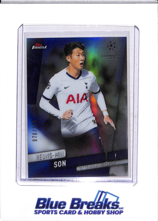 2020 Topps Finest - Champions League - Heung-Min Son - 70/150 - #55 - soccer - Tottenham Hotspur