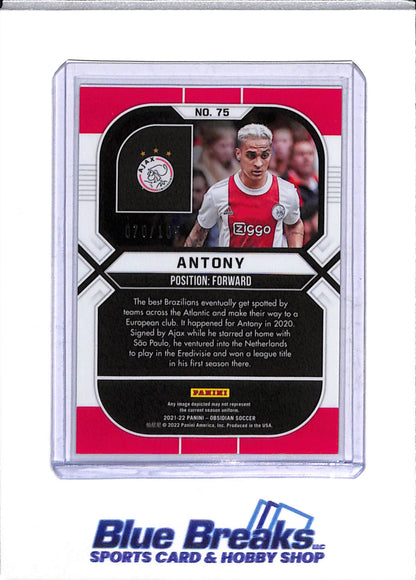 2021 Panini - Obsidian Soccer - Antony - 070/107 - #75 -soccer -  AFC Ajax
