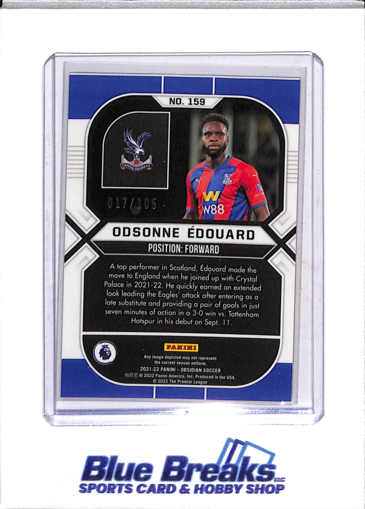2021 Panini Obsidian Odsonne Edouard 17/105