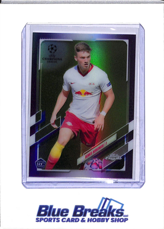 2021 Topps Chrome - Champions League - purple - Dennis Borkowski - 218/250 - #12 - soccer - RB Leipzig