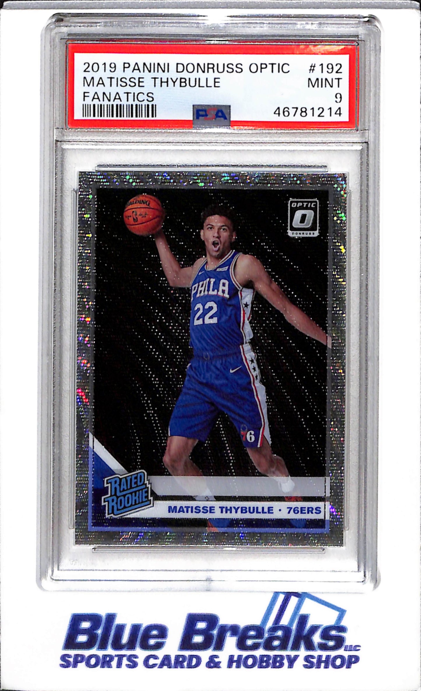 2019 Donruss Optic Fanatics Matisse Thybulle Mint 9 76ers - drop
