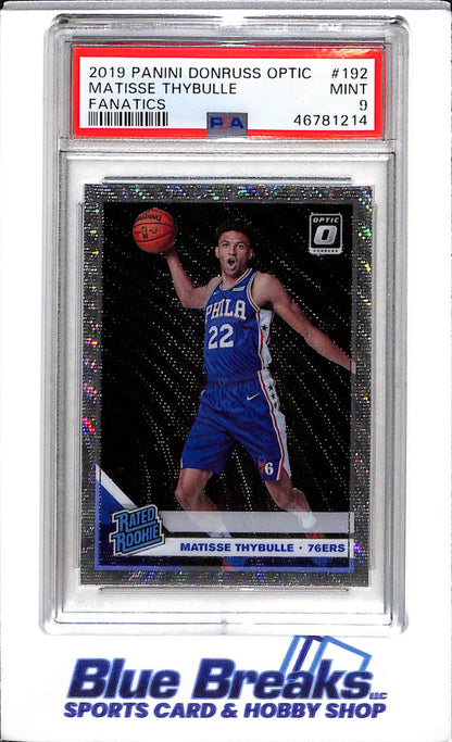 2019 Donruss Optic Fanatics Matisse Thybulle Mint 9 76ers - drop