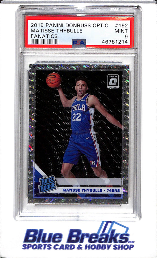 2019 Panini - Donruss Optic - Fanatics - Matisse Thybulle - PSA 9 - #192 - Basketball - 76ers