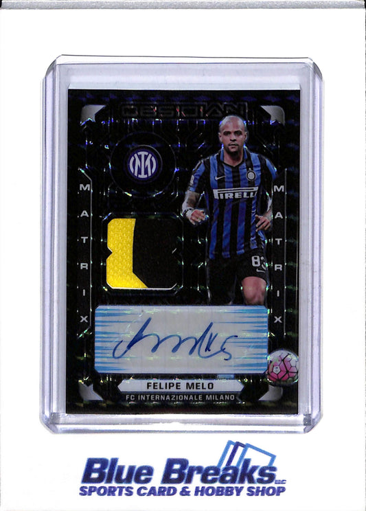 2021 Panini - Obsidian Soccer - Matrix - Felipe Melo - relic - auto - 1/1 - #MM-FM - soccer - FC Internazionale Milano