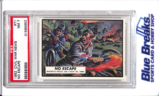 1962 Civil War News - No Escape - #71 - PSA 7