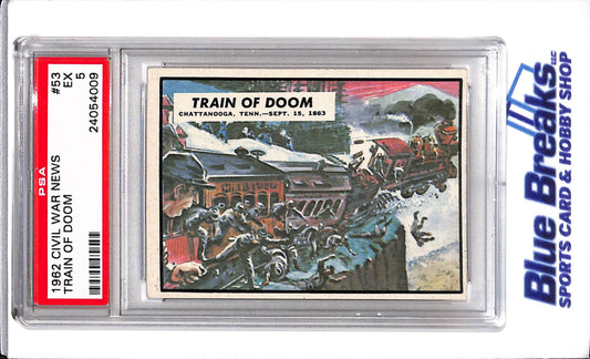 1962 Civil War News - Train of Doom - #53 - PSA 5