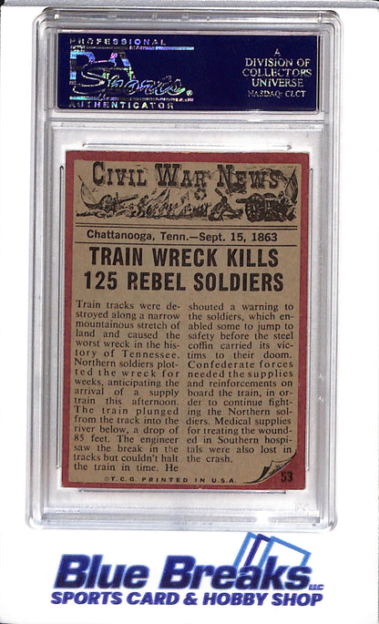 1962 Civil War News - Train of Doom - #53 - PSA 5