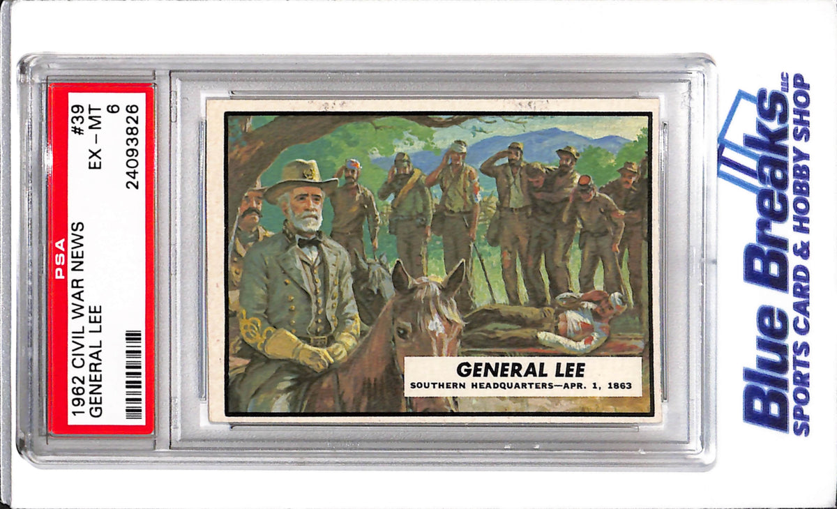 1962 Civil War News - General lee - #39 - PSA 6