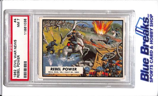 1962 Civil War News - Rebel Power - #4 - PSA 7