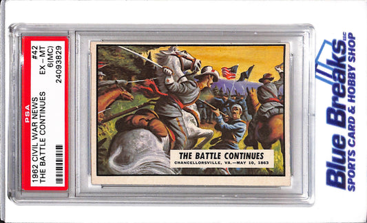 1962 Civil War News - The Battle Continues - #42 - PSA 6