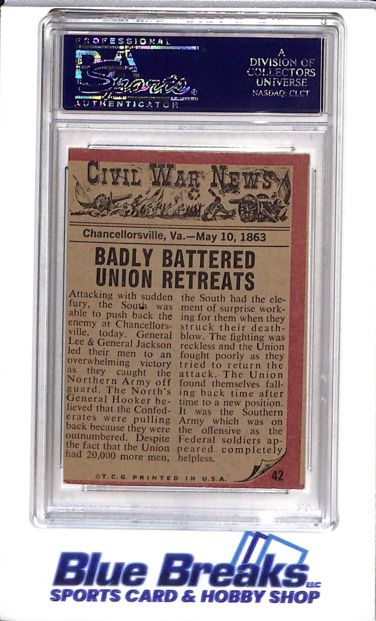 1962 Civil War News - The Battle Continues - #42 - PSA 6