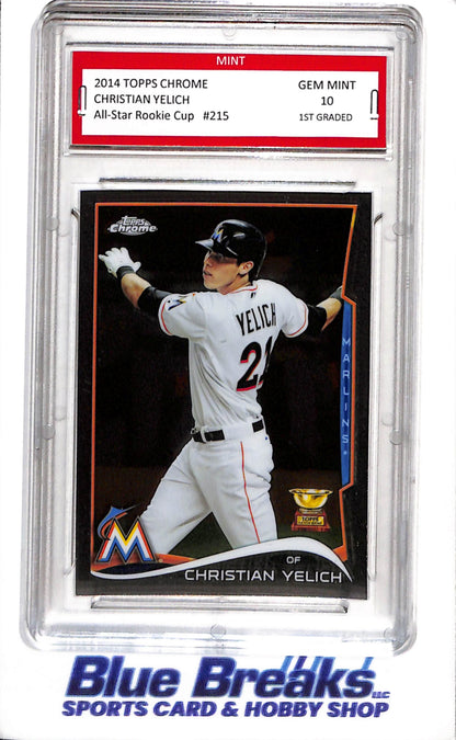 2014 Topps - Chrome All-Star - Rookie Cup - Christian Yelich - MINT 10 - #215 - Baseball - Marlins
