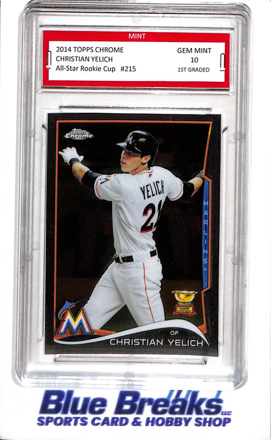 2014 Topps - Chrome All-Star - Rookie Cup - Christian Yelich - MINT 10 - #215 - Baseball - Marlins