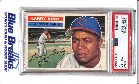 1956 Topps - Larry Doby - #250 - PSA 4  - baseball - White Sox