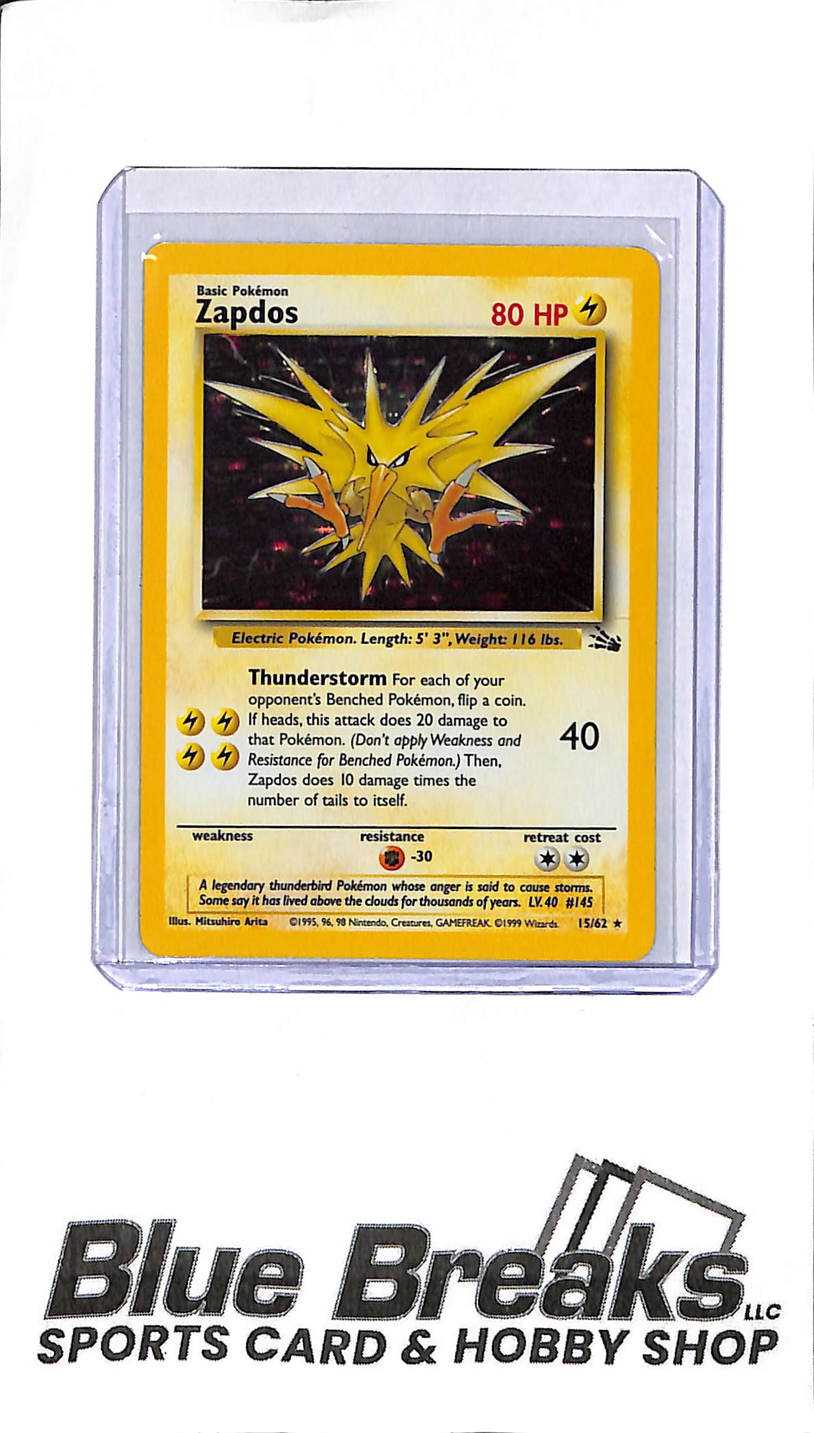 Pokémon - Zapdos Holo - 15/62