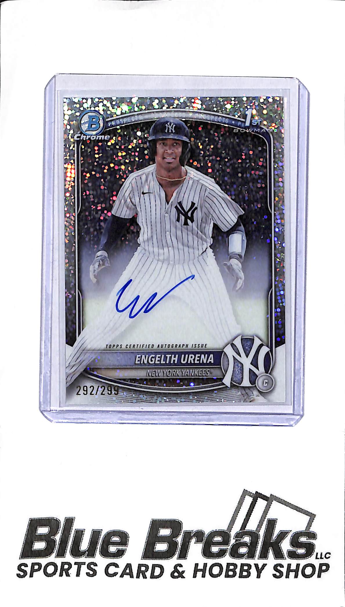 2025 Bowman - Engelth Urena - Autograph - CPA-EU - Speckle 292/299 - Baseball - Yankees