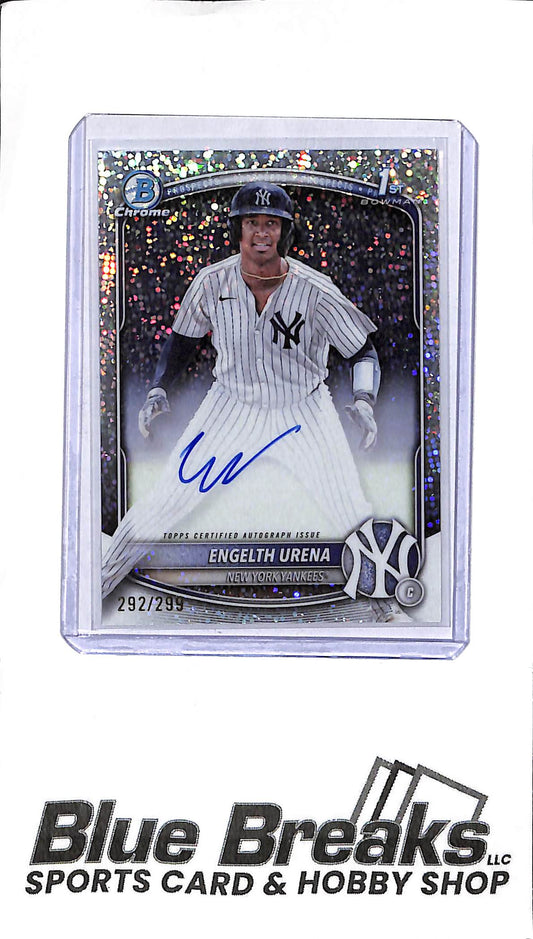 2025 Bowman - Engelth Urena - Autograph - CPA-EU - Speckle 292/299 - Baseball - Yankees