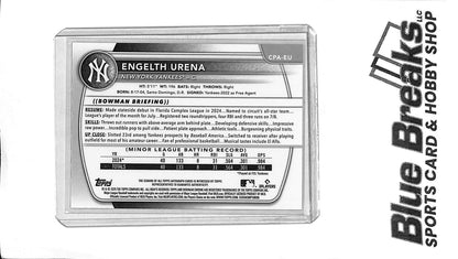 2025 Bowman - Engelth Urena - Autograph - CPA-EU - Speckle 292/299 - Baseball - Yankees