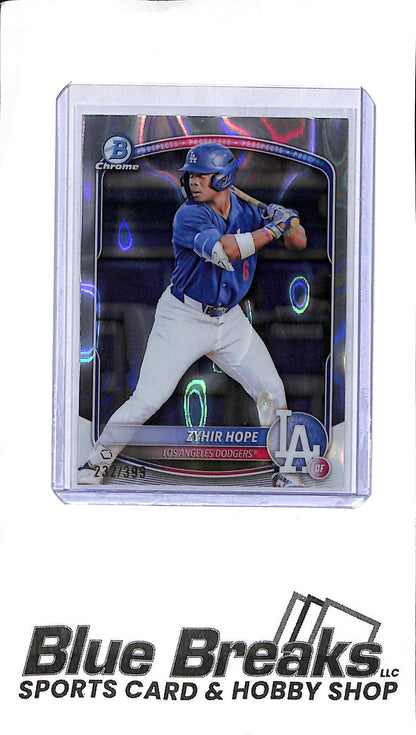 2025 Bowman - Zyhir Hope - BCP-2 - 232/399 - Baseball - Dodgers