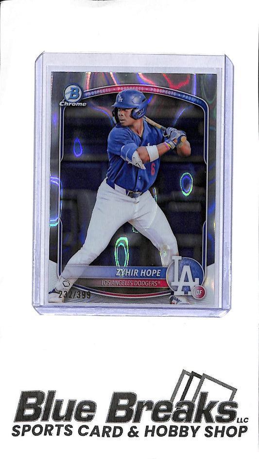 2025 Bowman - Zyhir Hope - BCP-2 - 232/399 - Baseball - Dodgers