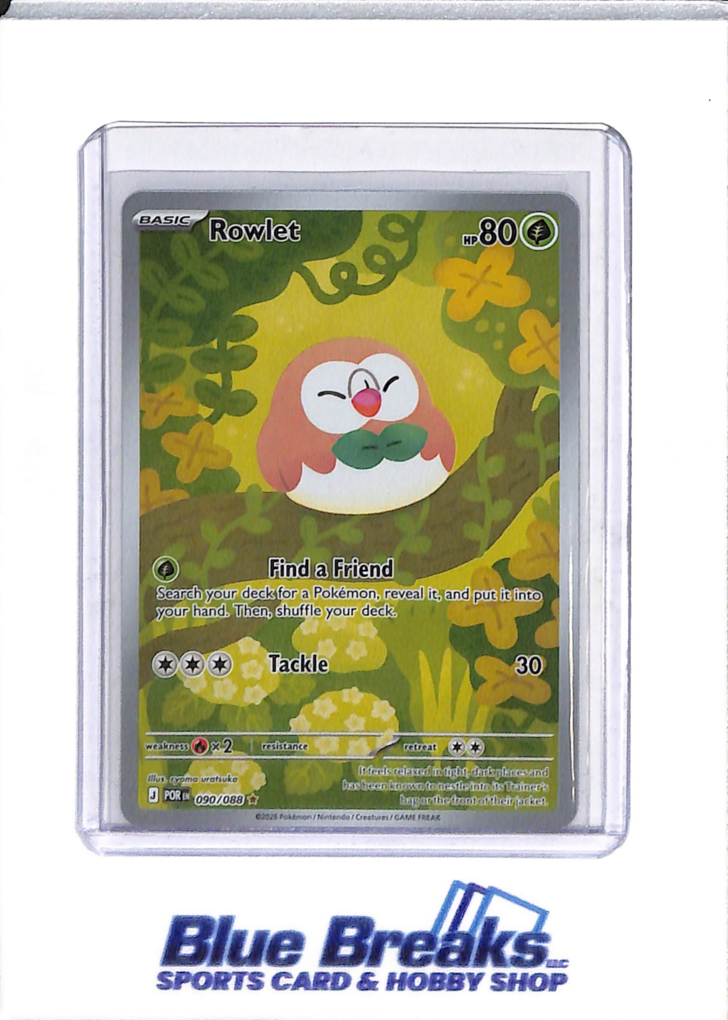 2026 Pokémon - Perfect Order - Illustration Holo - Rowlet - #090/088- drop