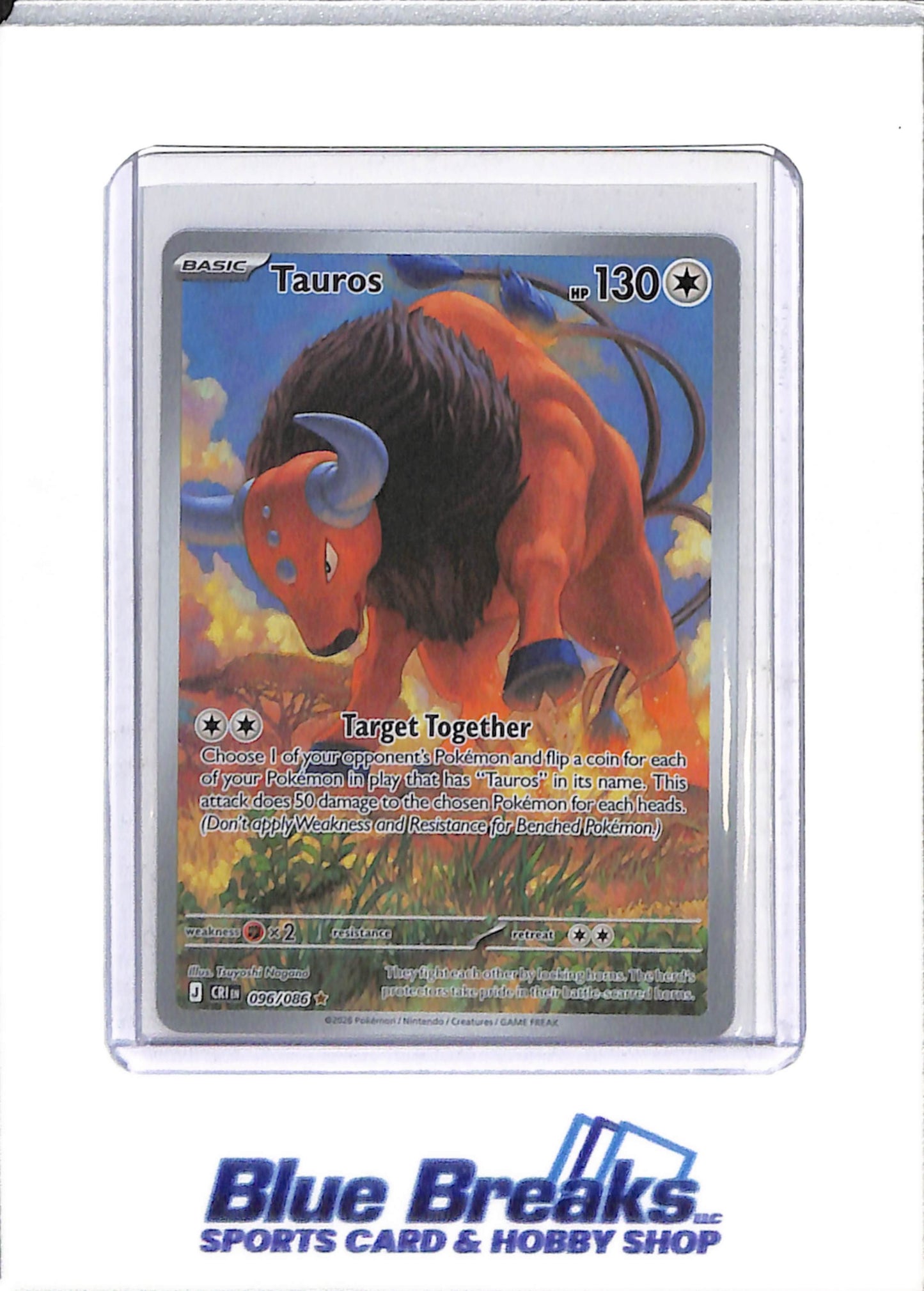 2026 Pokémon - Chaos Rising - Special Illustration Holo - Tauros - #096/086 - drop