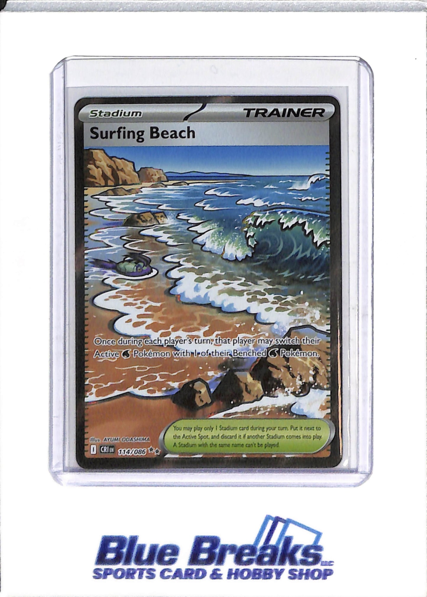 2026 Pokémon - Chaos Rising - Special Illustration Foil - Surfing Beach - #114/086 - drop