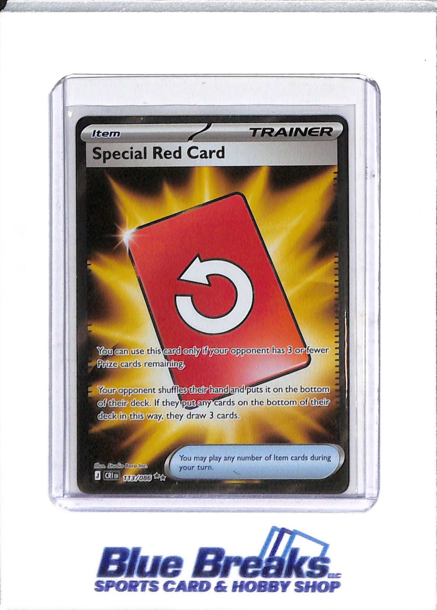 2026 Pokémon - Chaos Rising - Illustration Foil - Special Red Card - #113/086 - drop