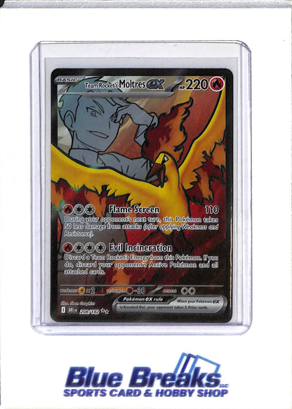 2025 Pokémon - Destined Rivals - Special Illustration Foil - Team Rocket's Moltres ex - #208/182 - drop