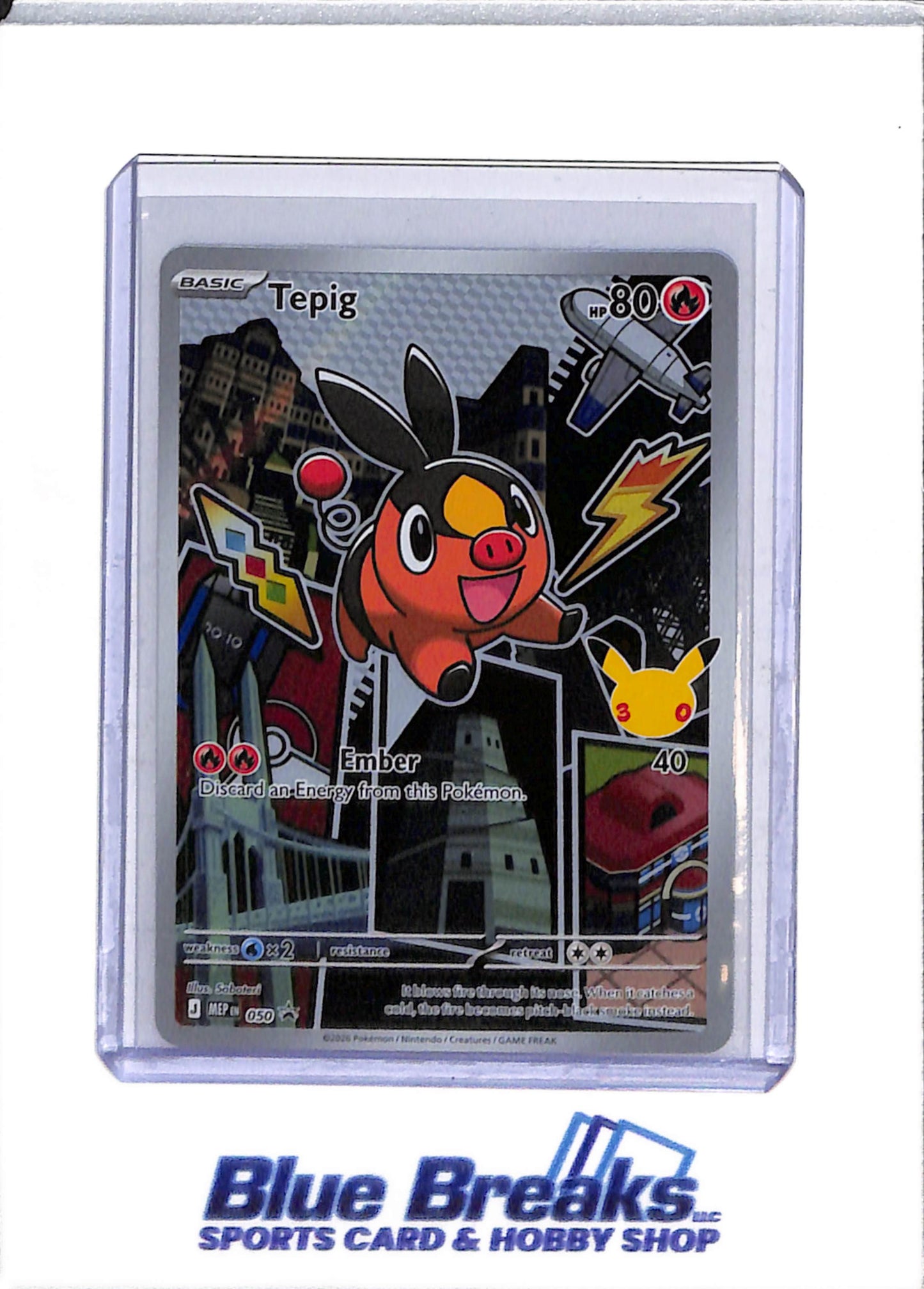 2026 Pokémon - Mega Evolution - Black Star Promo - Special Illustration Holo - Tepig - #050 - drop