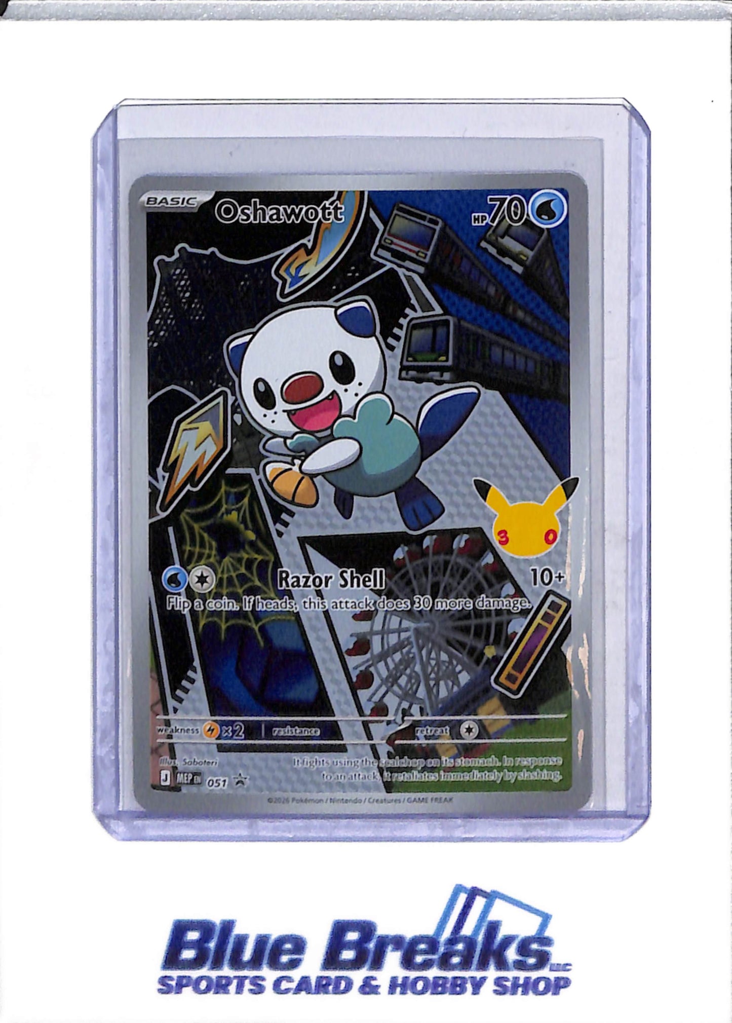 2026 Pokémon - Mega Evolution - Black Star Promo - Special Illustration Holo - Oshawott - #051 - drop
