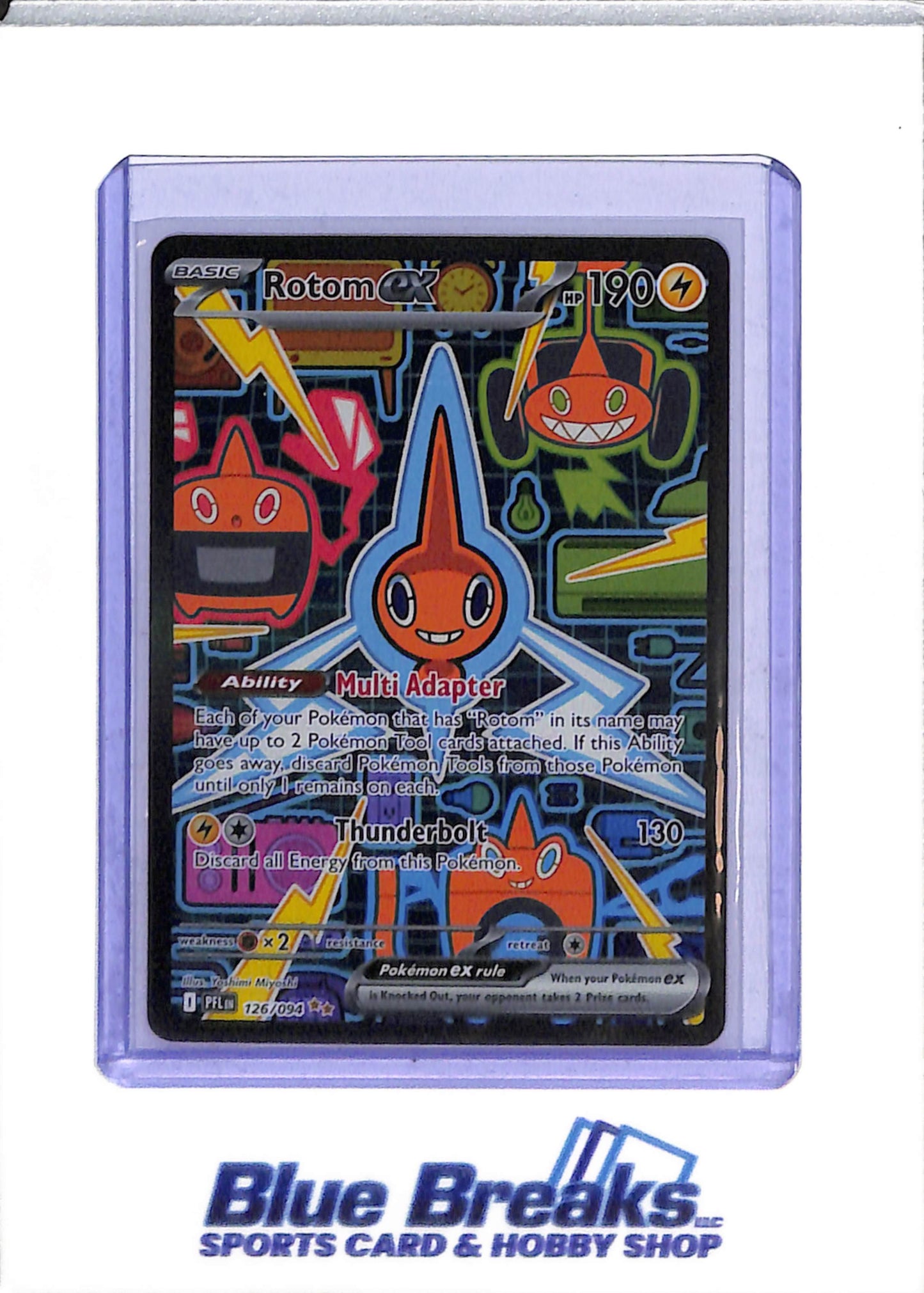 2025 Pokémon - Phantasmal Flames - Special Illustration Foil - Rotom ex - #126/094 - drop