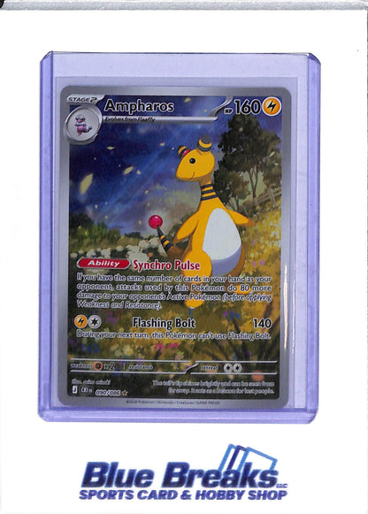 2026 Pokémon - Chaos Rising - Illustration Holo - Ampharos - #090/086 - drop