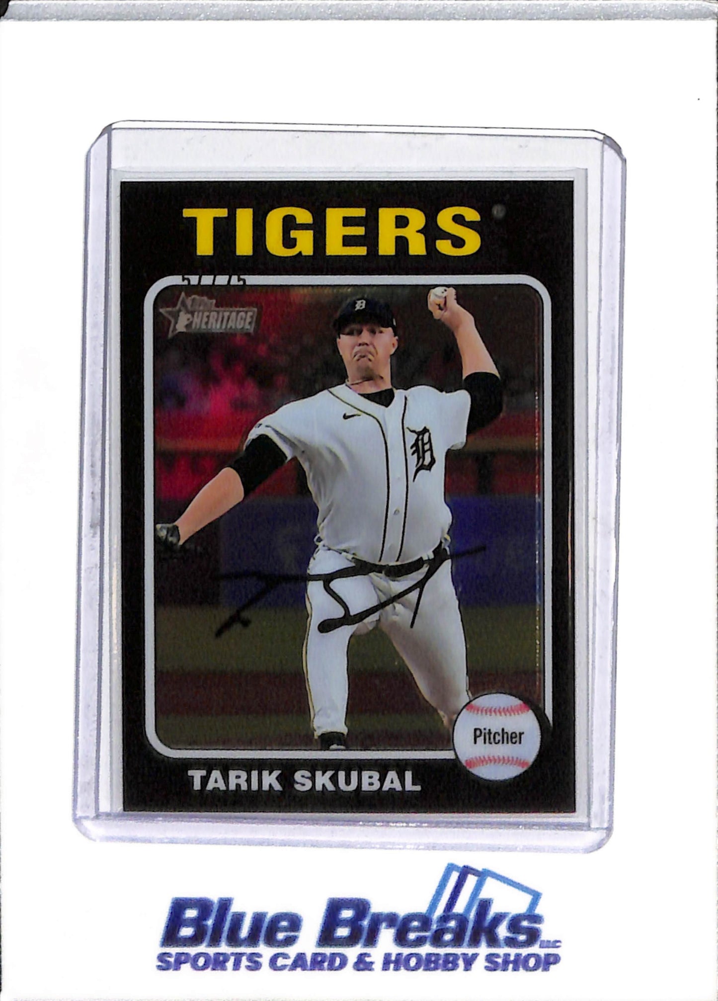 2024 Topps - Heritage - Black Border Auto - Tarik Skubal - 57/75 - #247 - Baseball - Tigers - drop