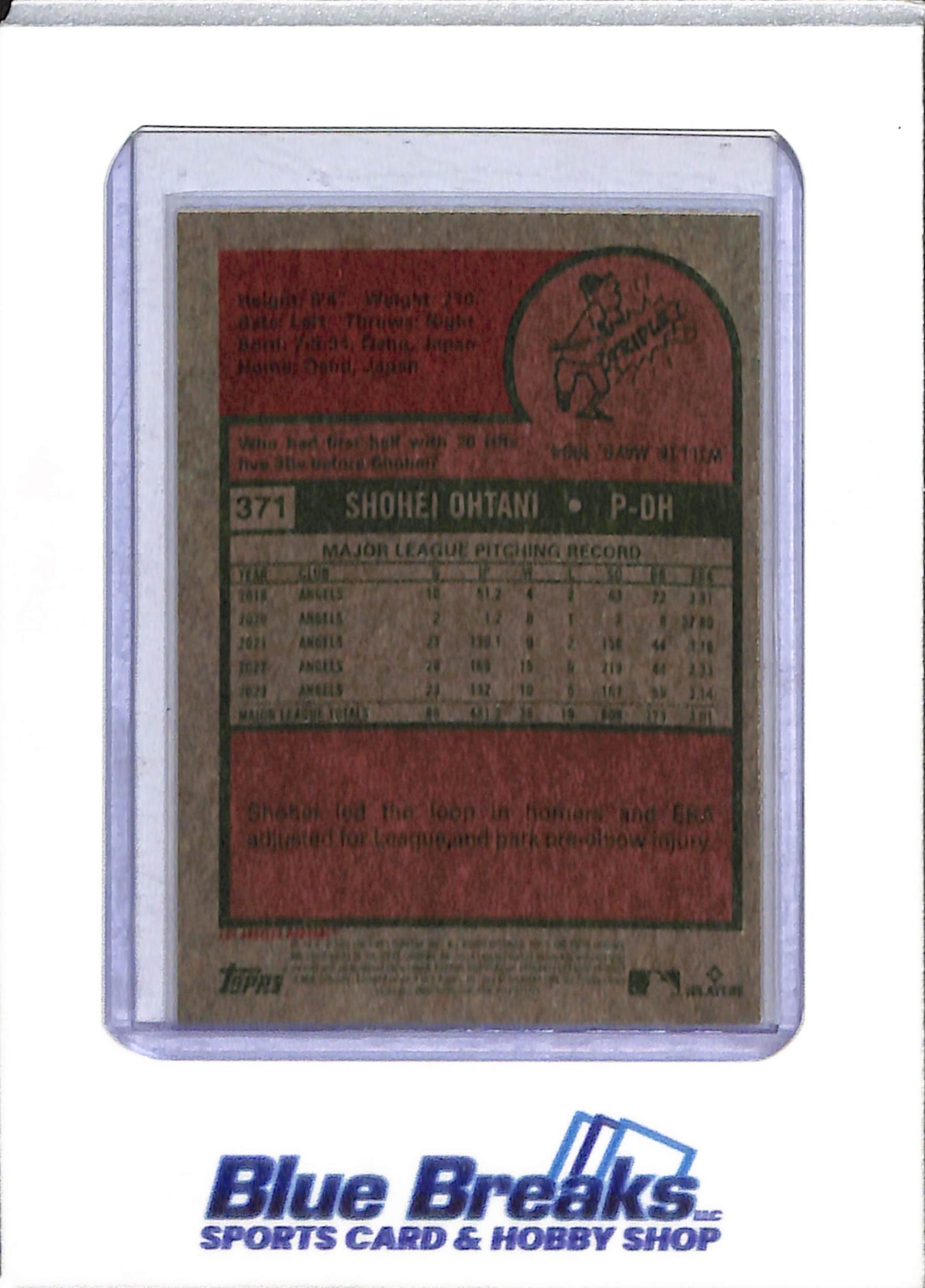 2025 Topps - Heritage - Blue Sparkle - Shohei Ohtani - #371 - Baseball - Dodgers - drop