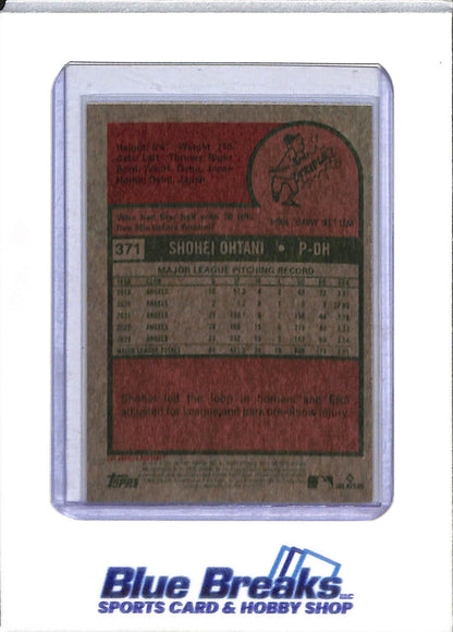 2025 Topps - Heritage - Blue Sparkle - Shohei Ohtani - #371 - Baseball - Dodgers - drop