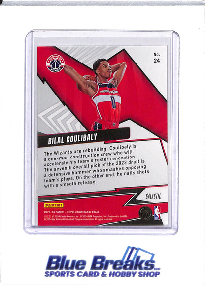 2023-24 Panini - Revolution - Shockwave - Rookie Card - Bilal Coulibaly - #24 - Basketball - Wizards - drop